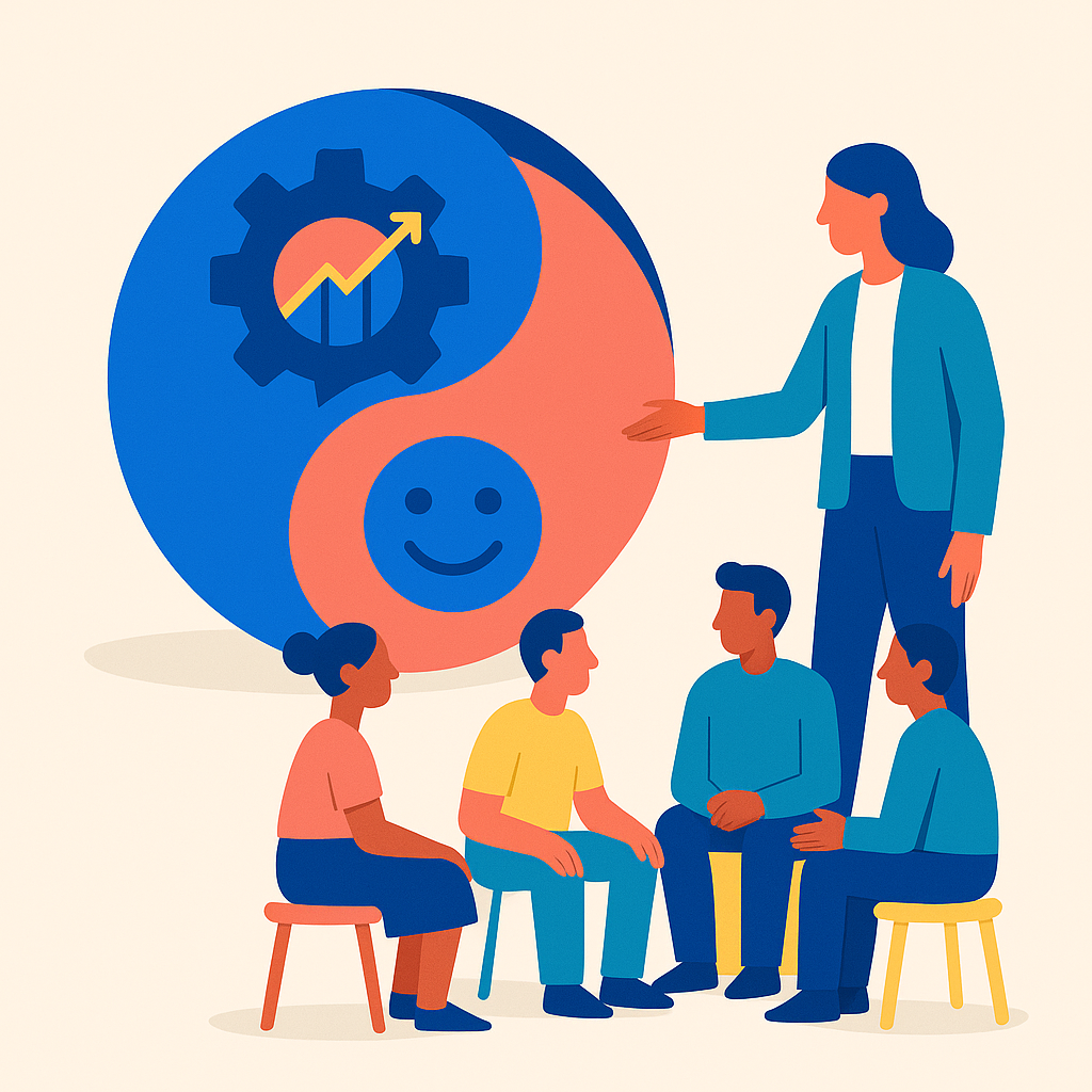 Yin und Yang aus Effizienz und Zufriedenheit